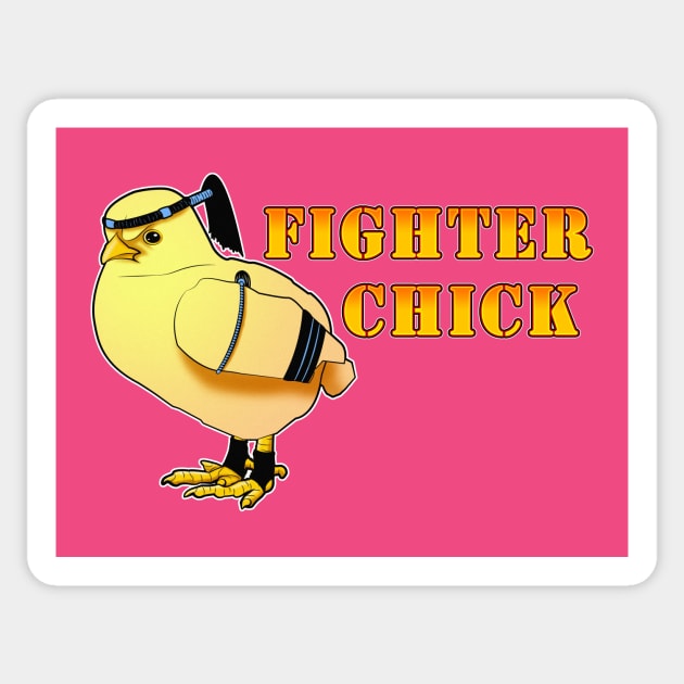 Muay Thai Fighter Chick Sticker by GuardUp